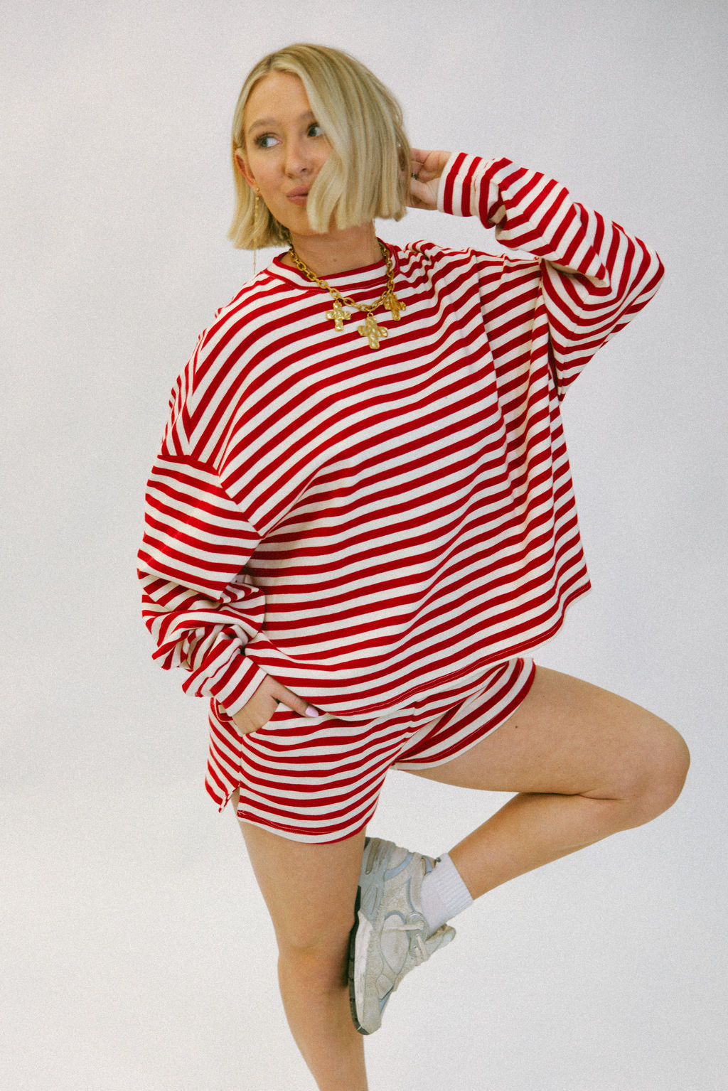 Cherry Stripe Top