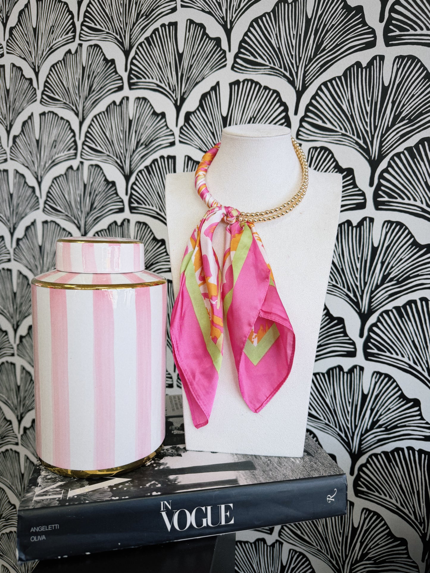 Scarfed & Styled - Pink & Green