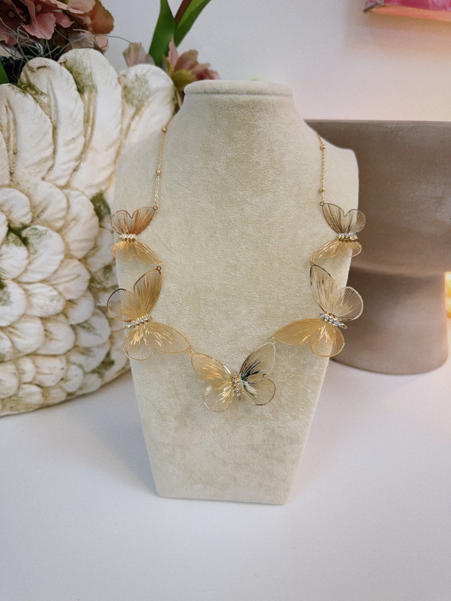 Light Butterfly Necklace