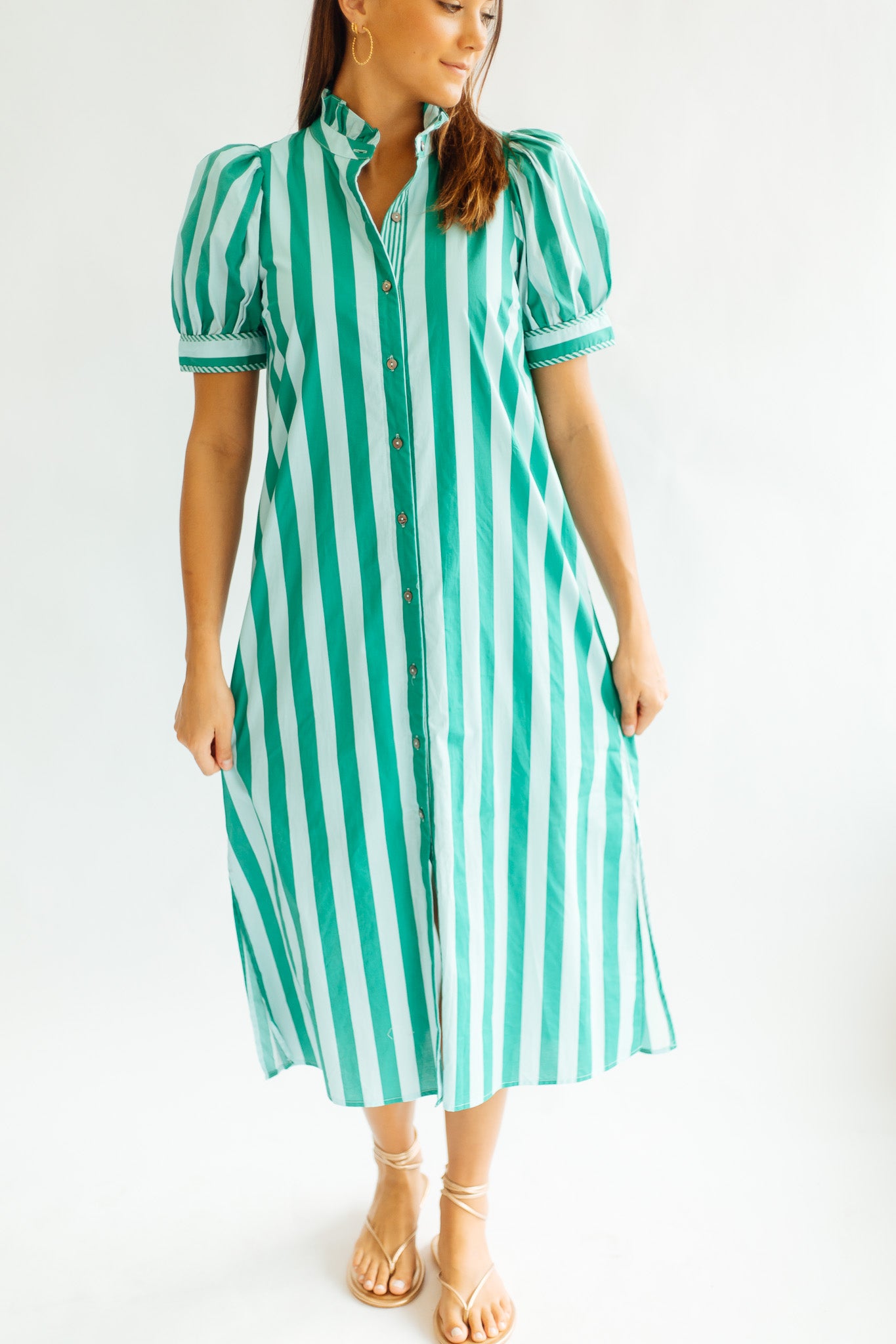 Southern Stripe Maxi - Green