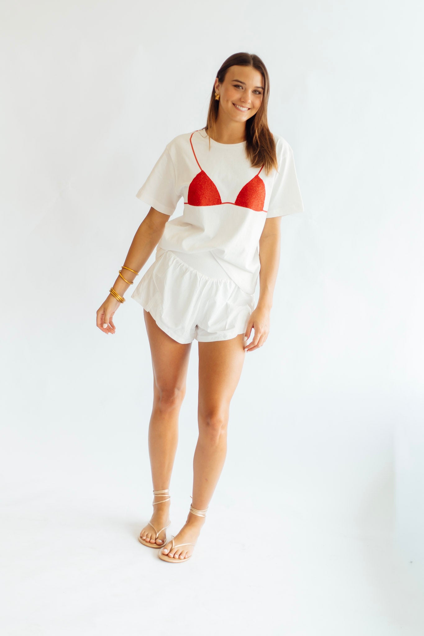 Yacht Club Sparkle Tee - Red
