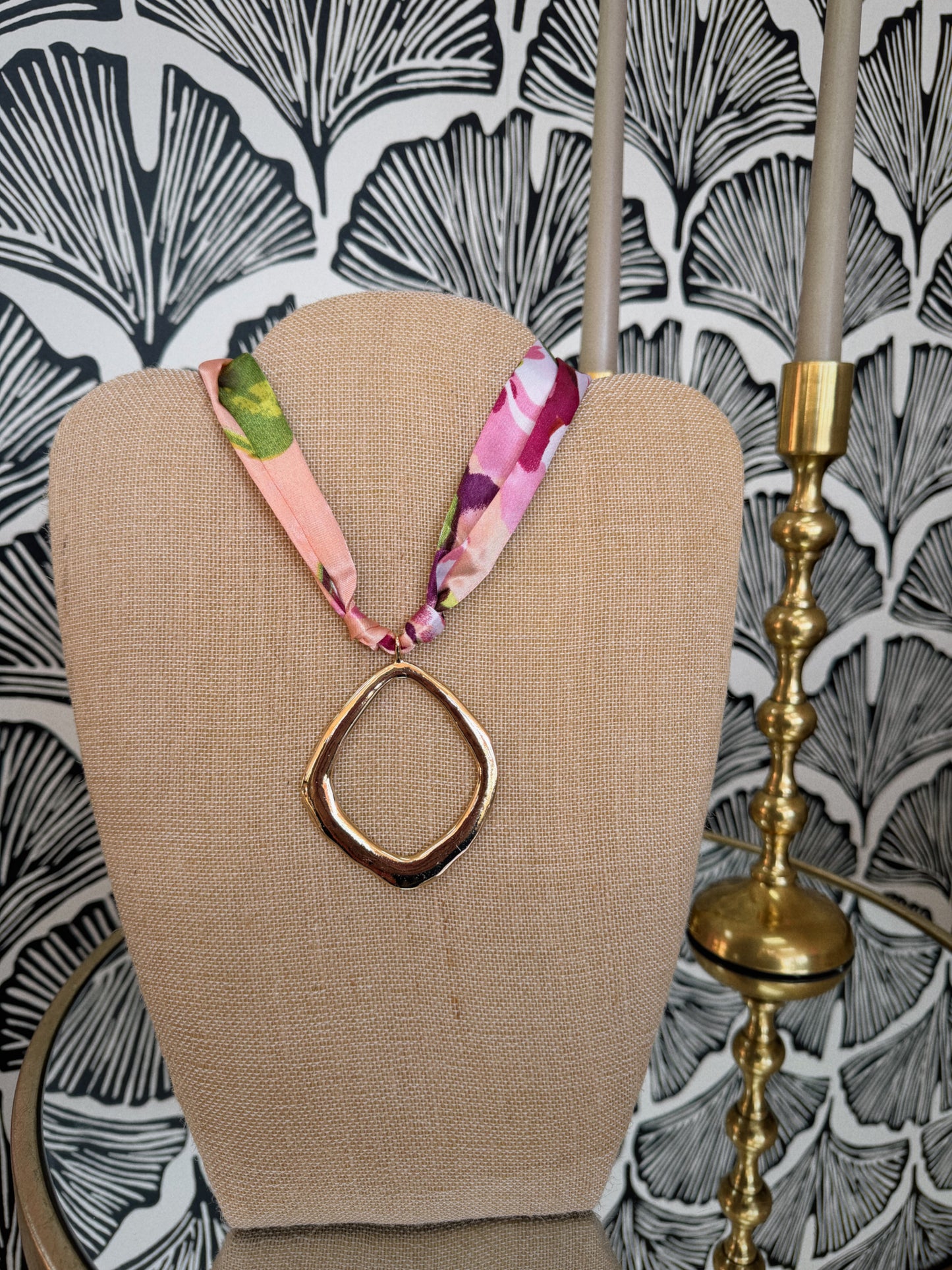 The Garden Glow Scarf Necklace