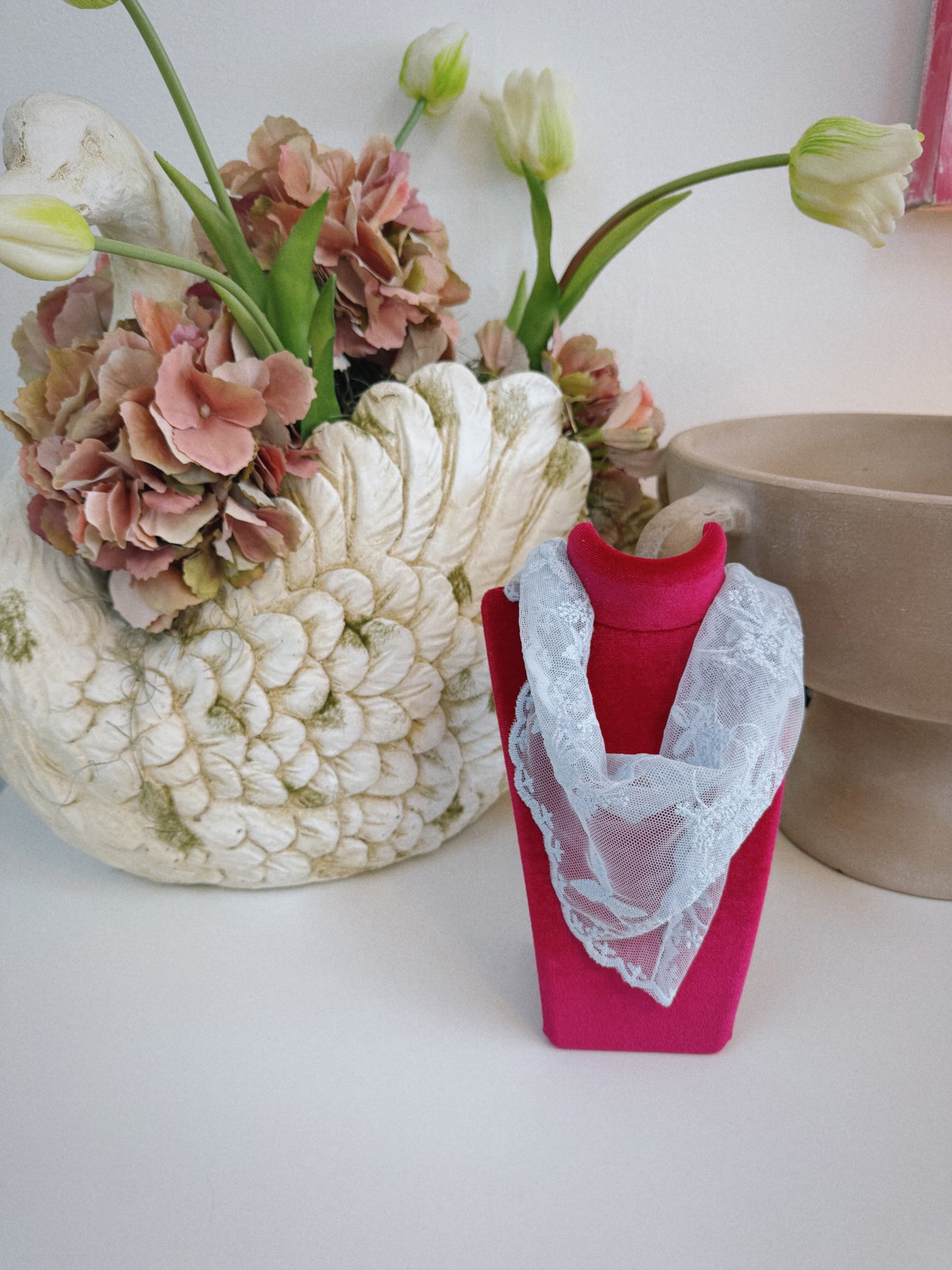 Lace Scarf - Light Blue