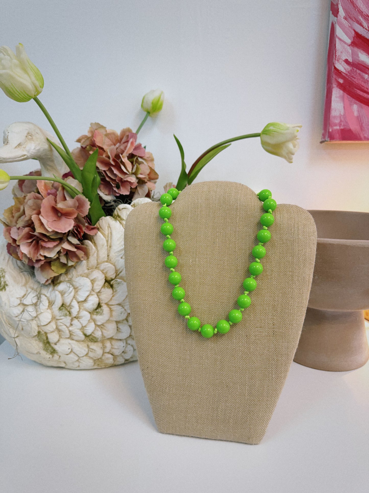 The Cove Beaded Necklace - Green