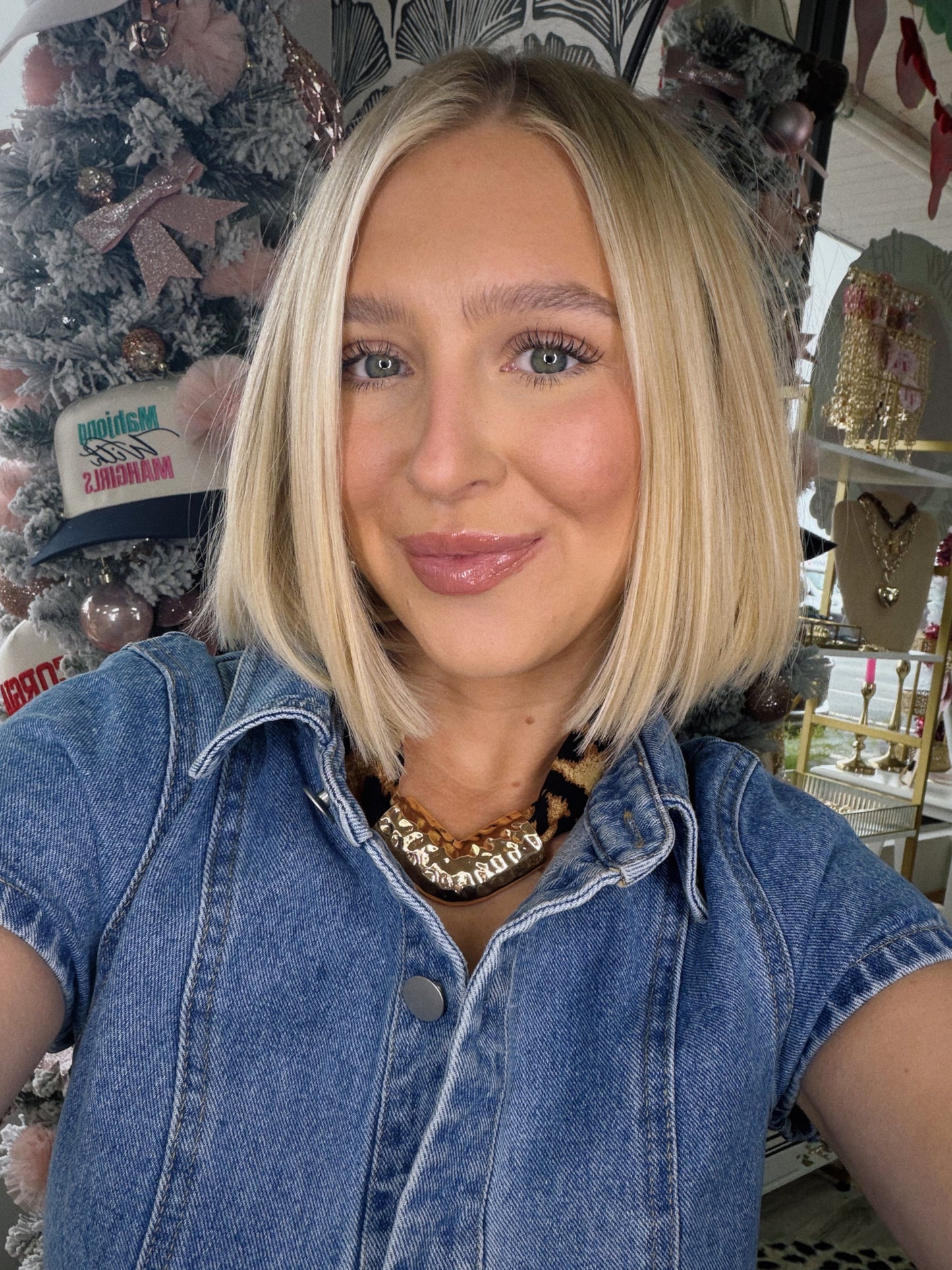 Cheetah Frame Scarf Necklace