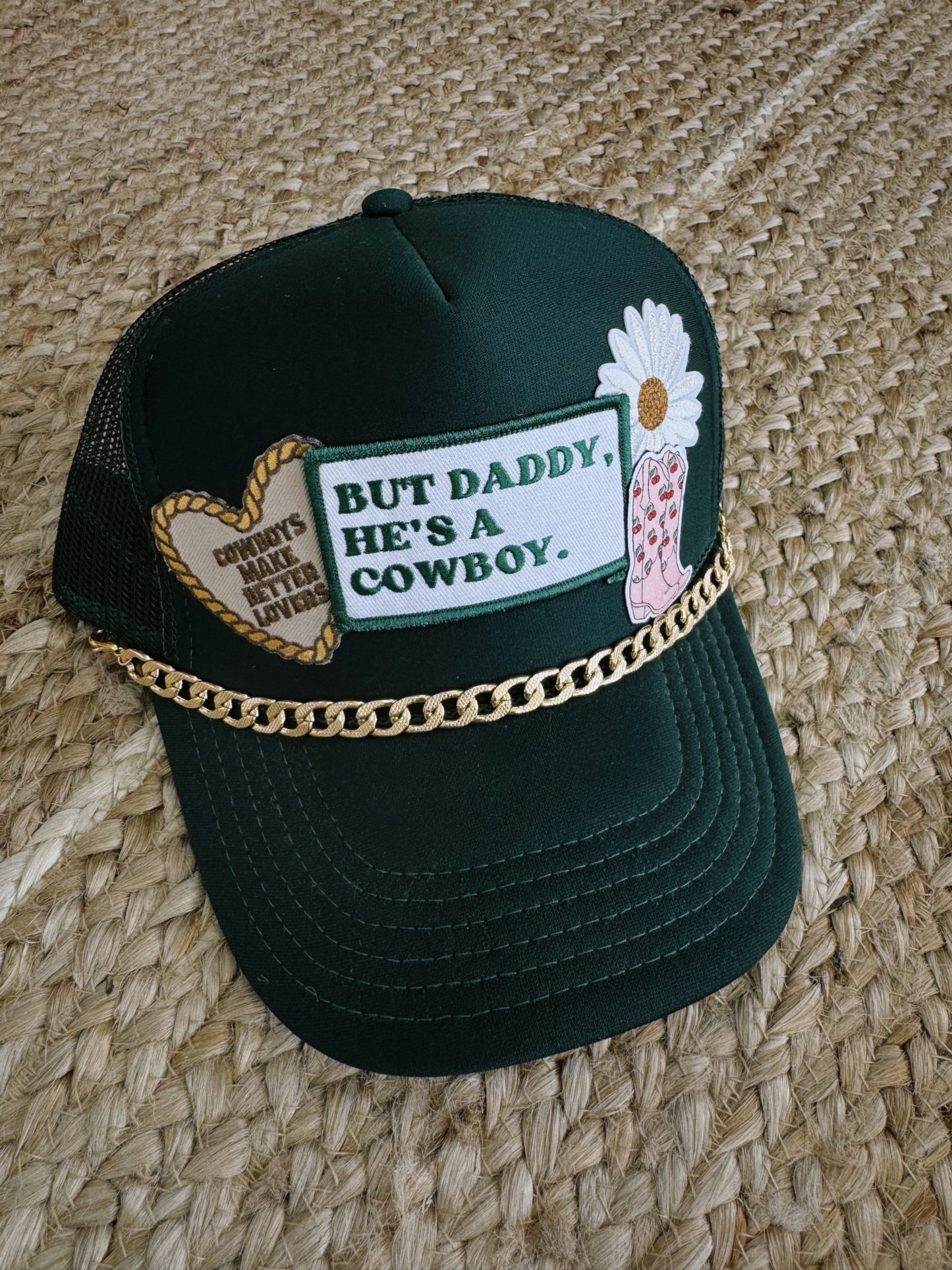 He's A Cowboy Trucker Hat