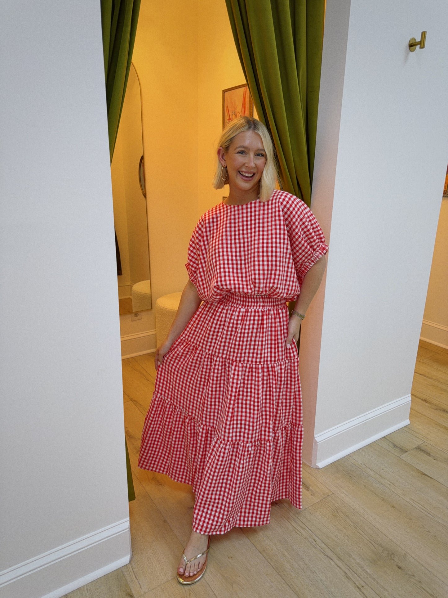 Firecracker Gingham Top