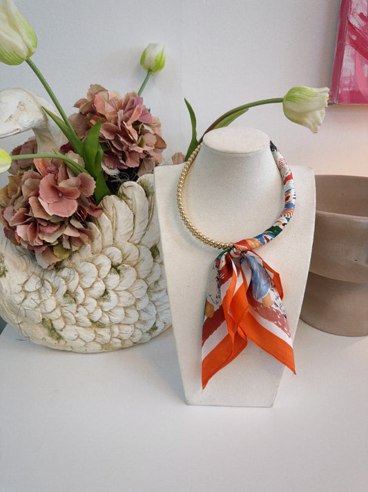 Scarfed & Styled - Red & Orange