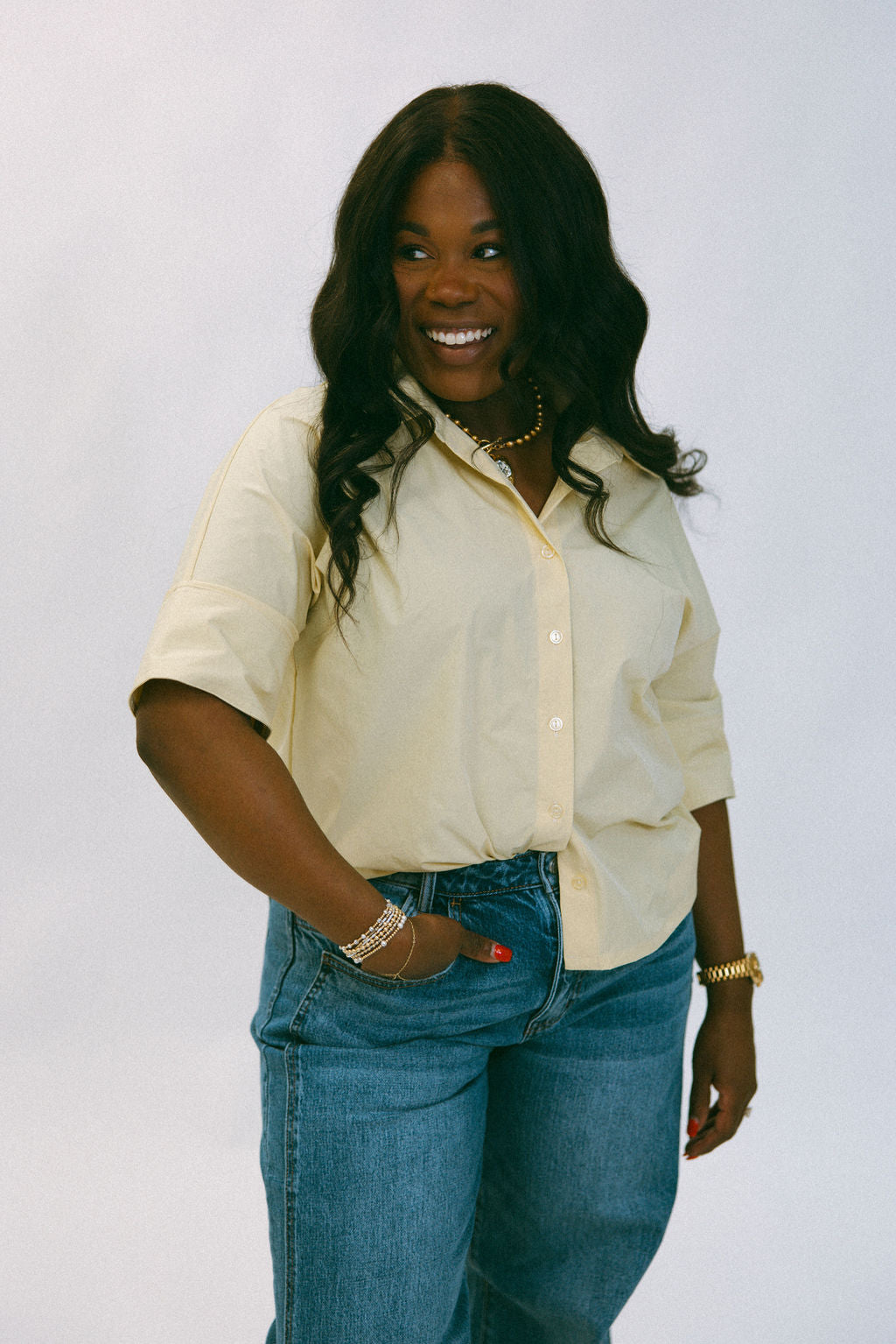 The Go-To Blouse - Pale Banana