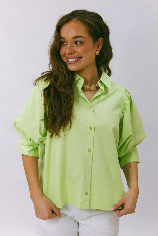 Garden Glow Top - Lime Green