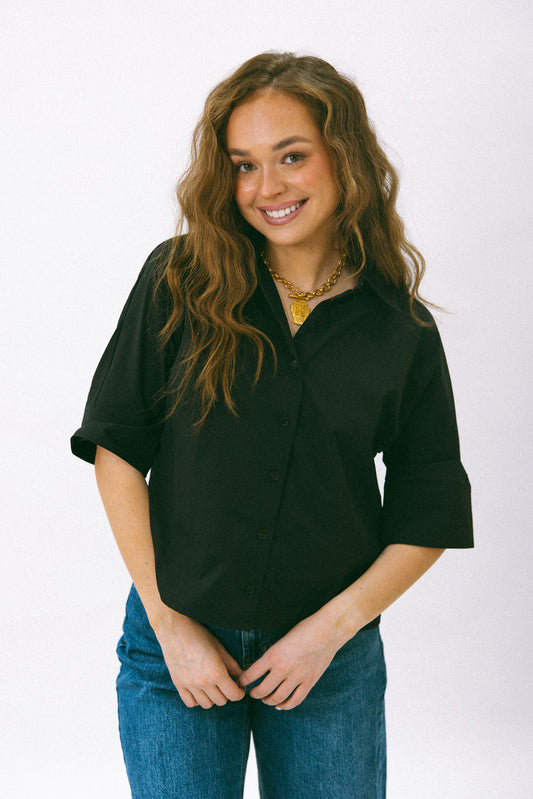 The Go-To Blouse - Black