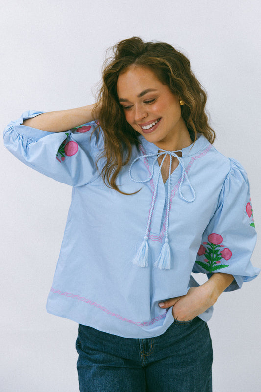 Blue Blossom Top