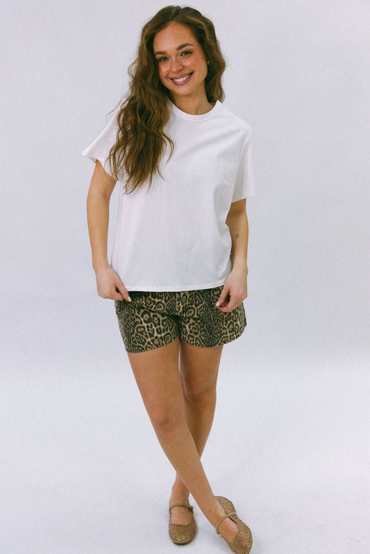 Leopard Mom Shorts