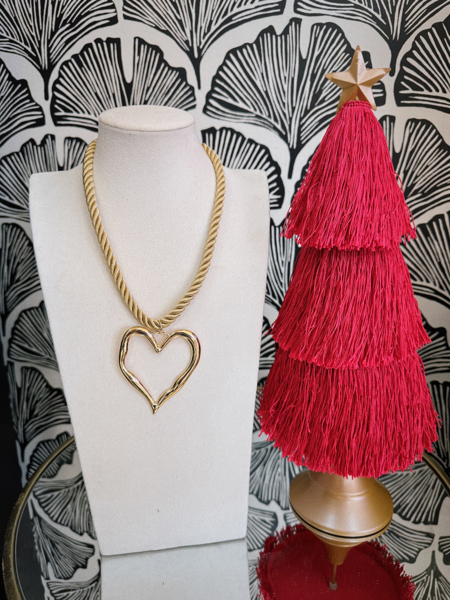 Roped In Love Necklace - Light Green