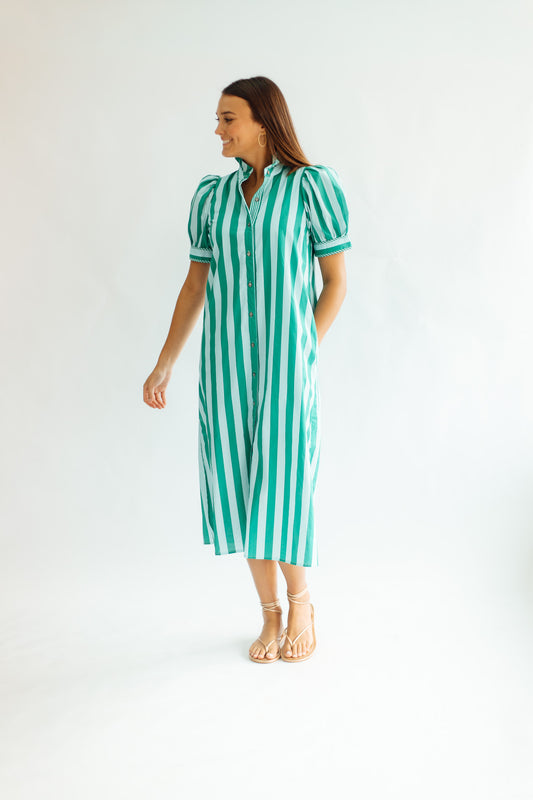 Southern Stripe Maxi - Green
