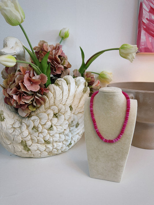 Hot Pink Pop Necklace