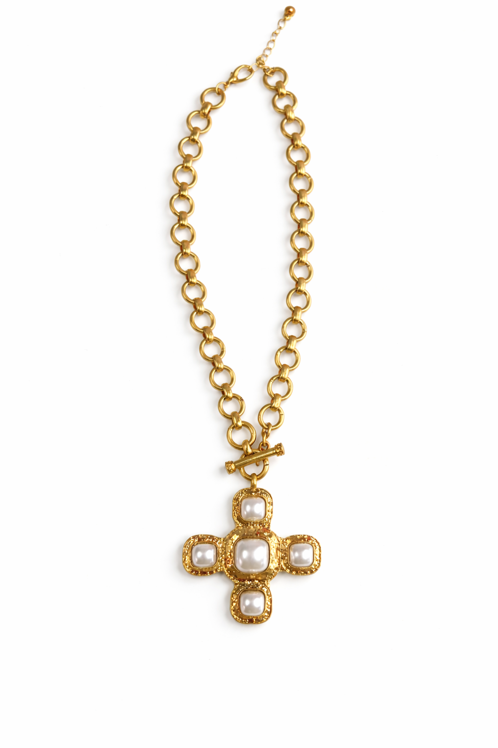 Modern Faith Pearl Necklace
