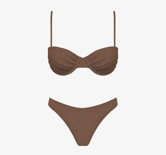 Lorenzo Bikini Set - Brown