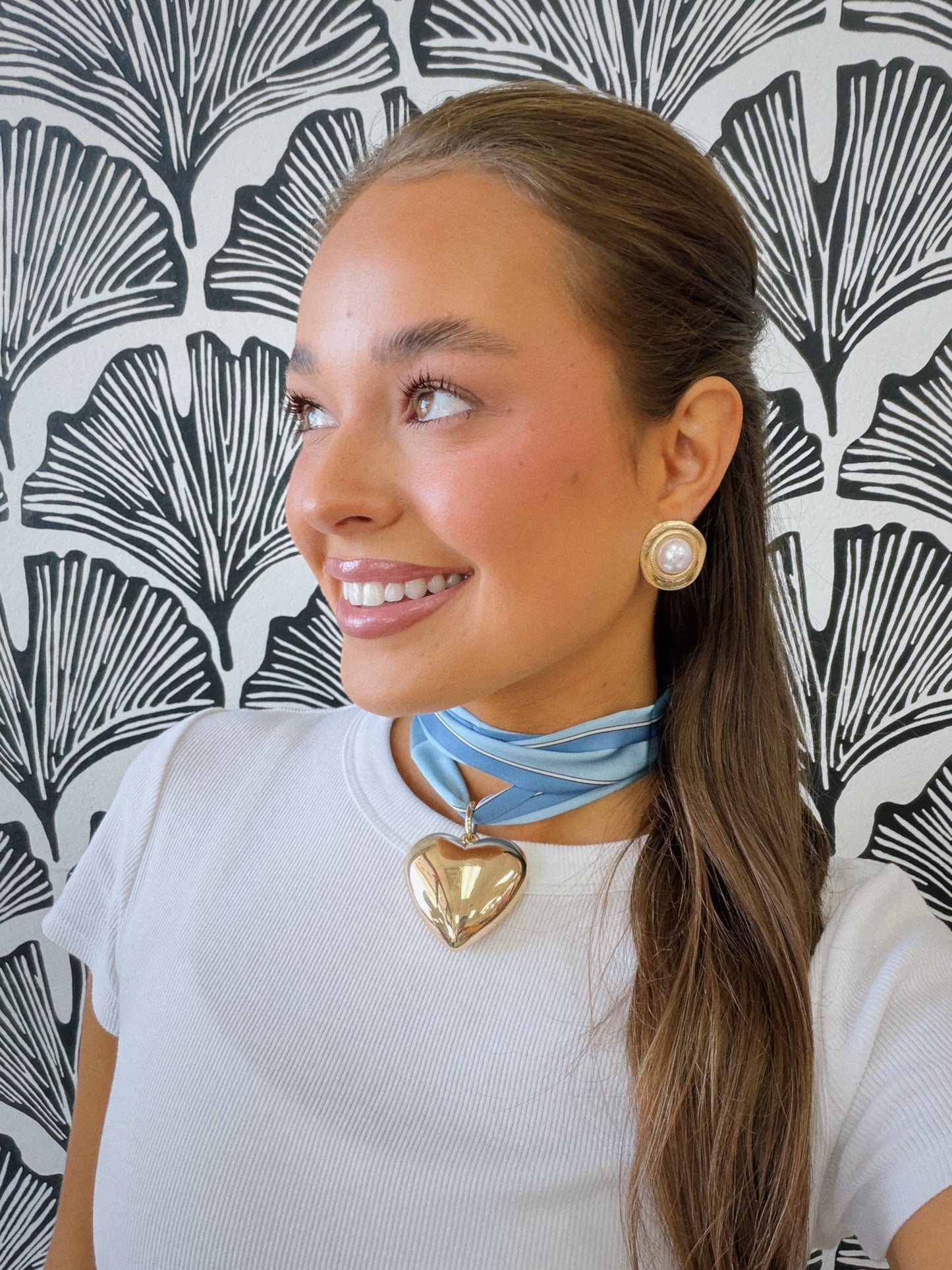 Seaside Sweetheart Scarf Necklace