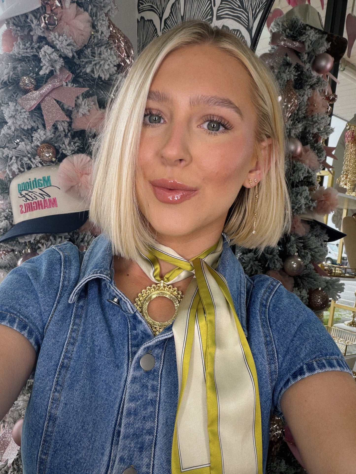 Circle Through Scarf Necklace