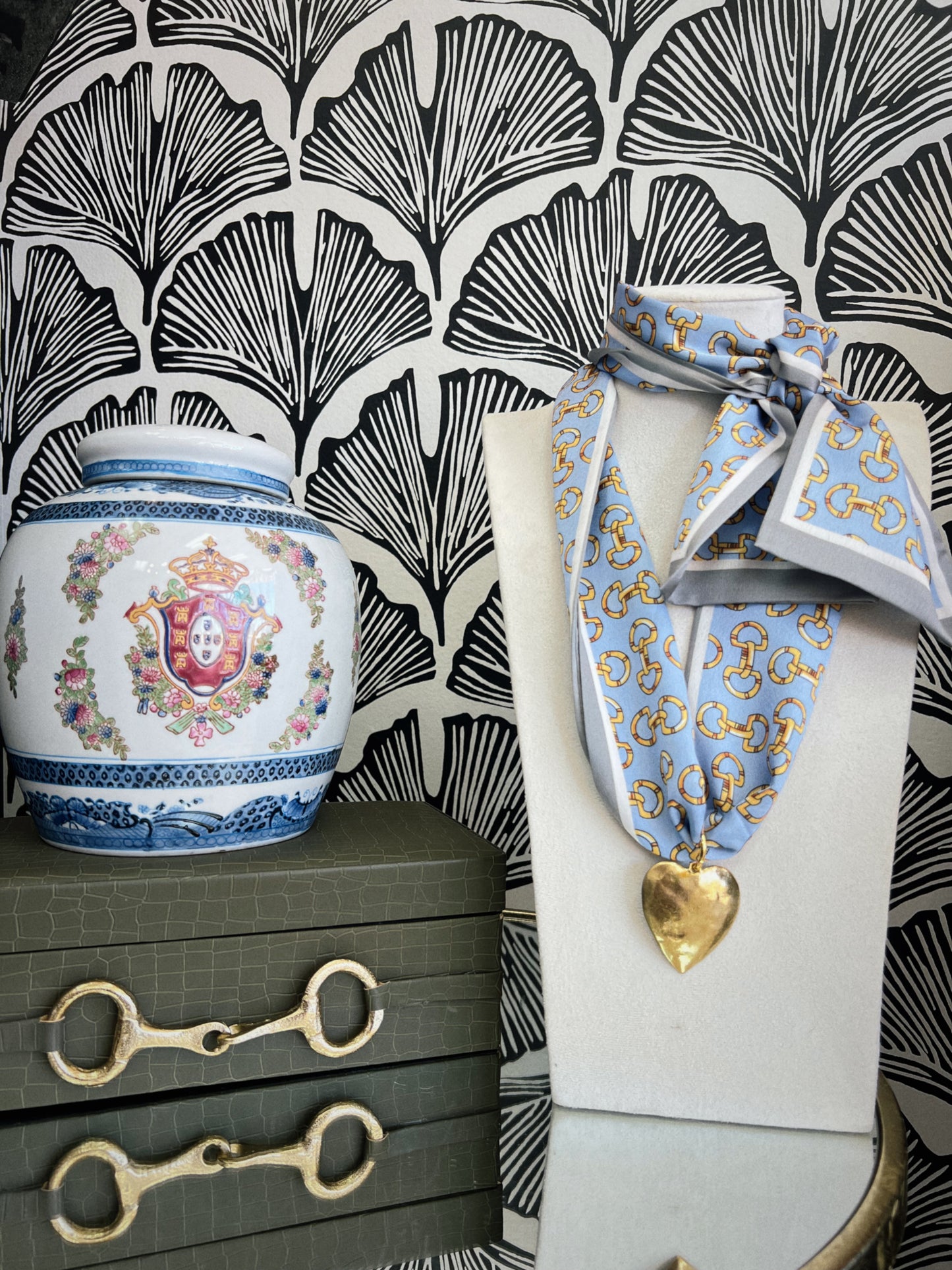 The Blues Scarf Necklace