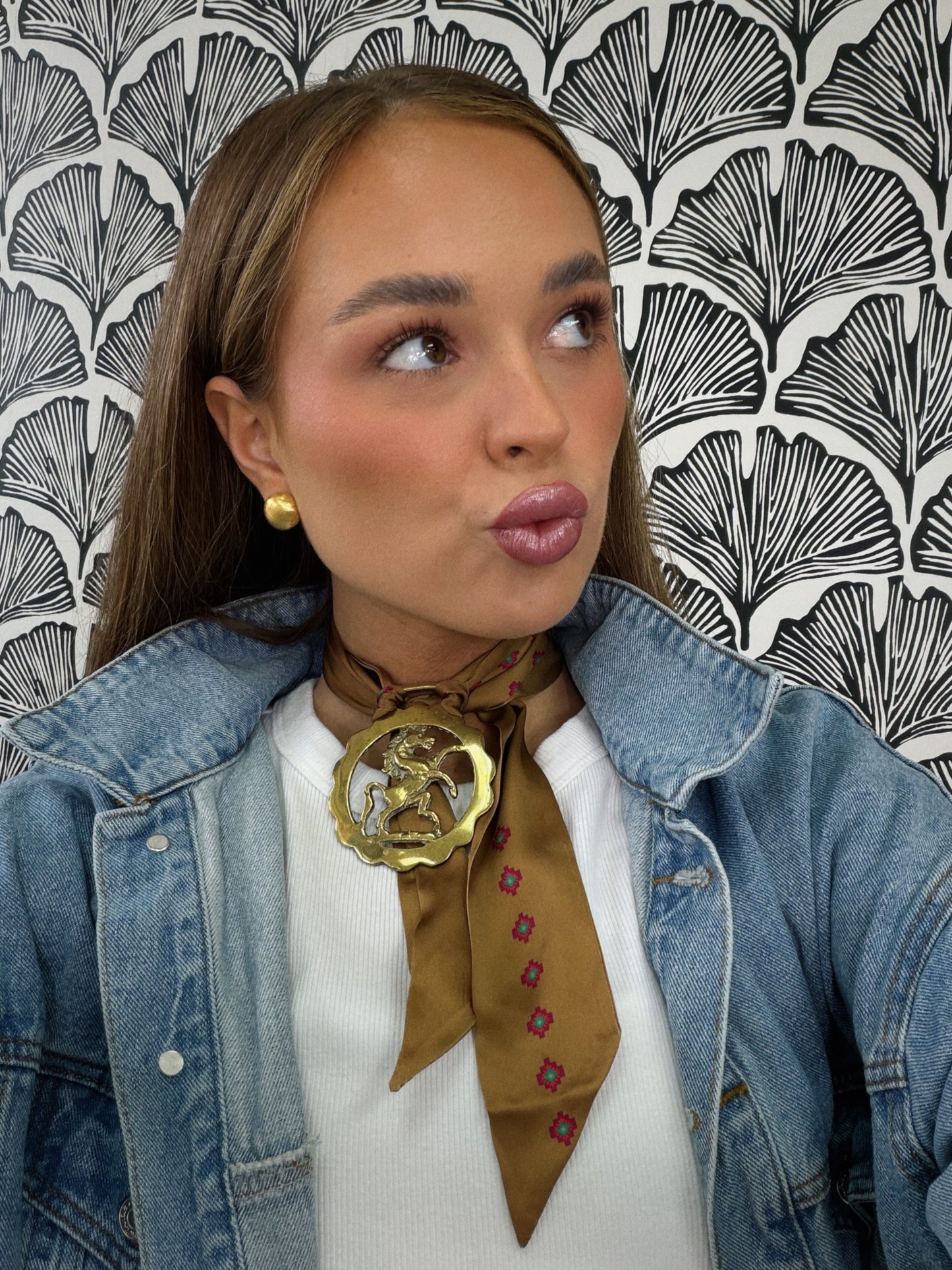 The Southern Saddle Vintage Scarf Necklace