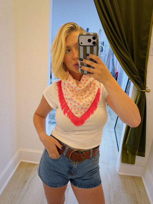 Wildflower Cowgirl Fringe Scarf
