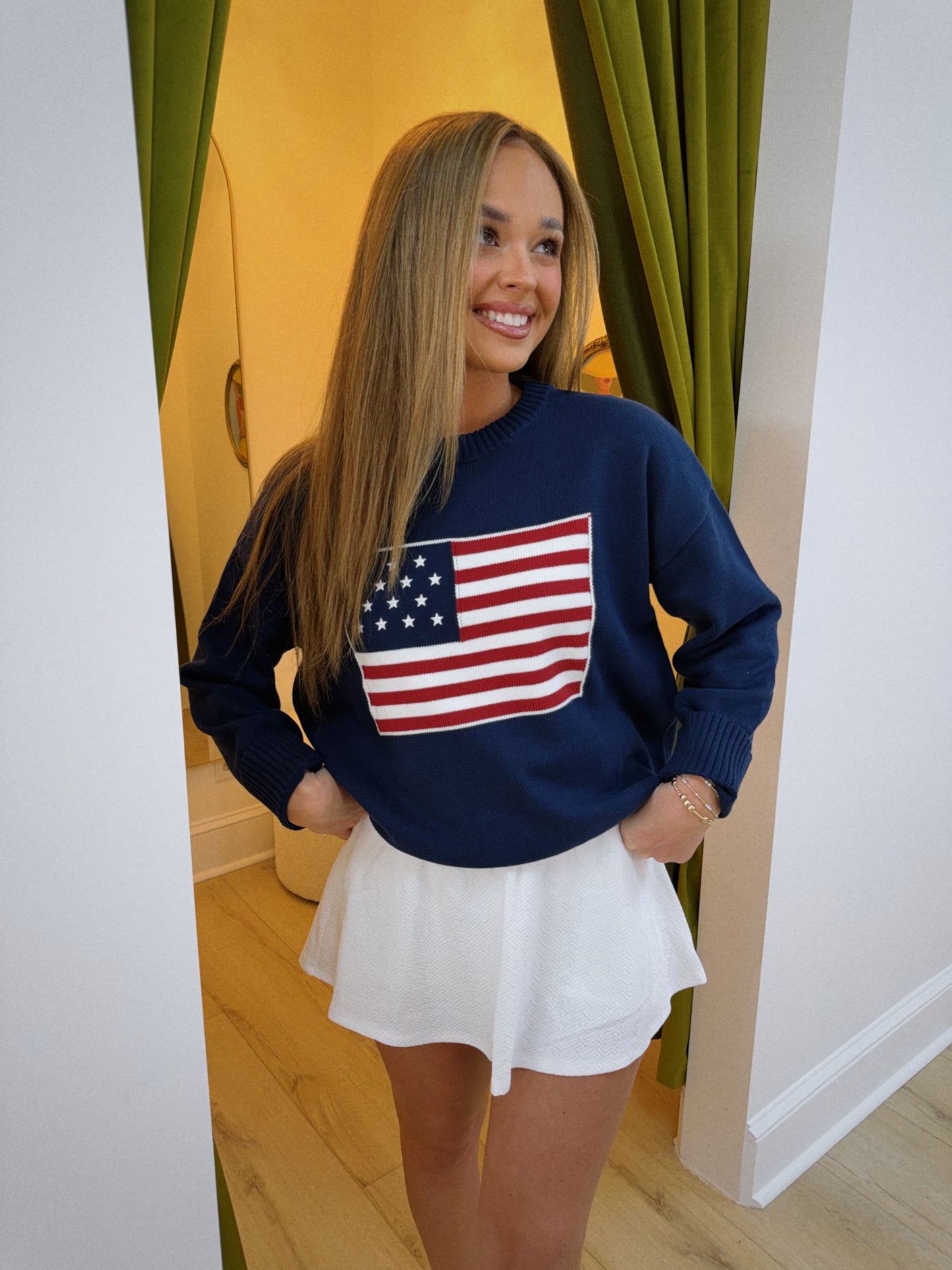 American Flag Sweater