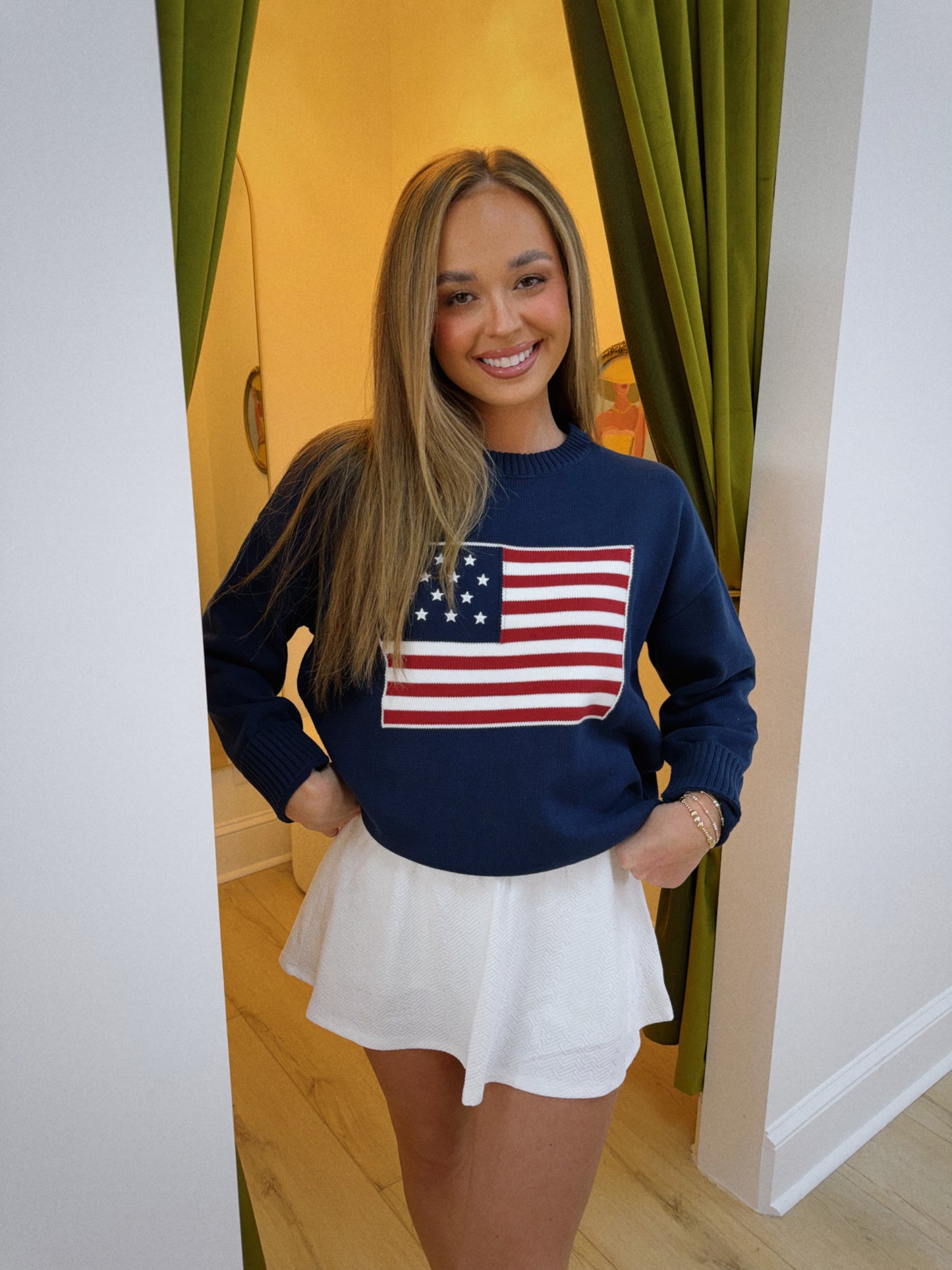 American Flag Sweater