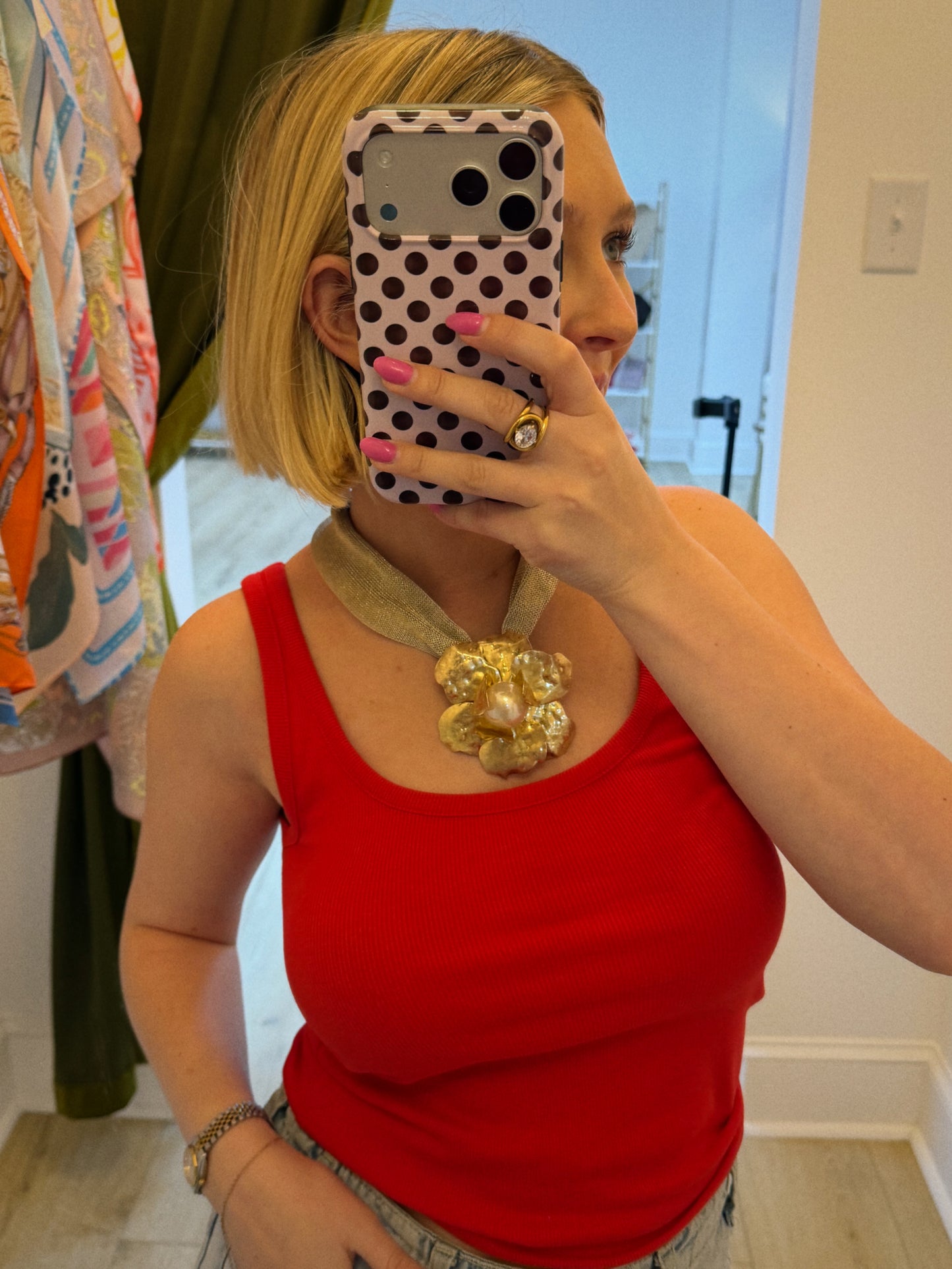 Flower Pearl Necklace