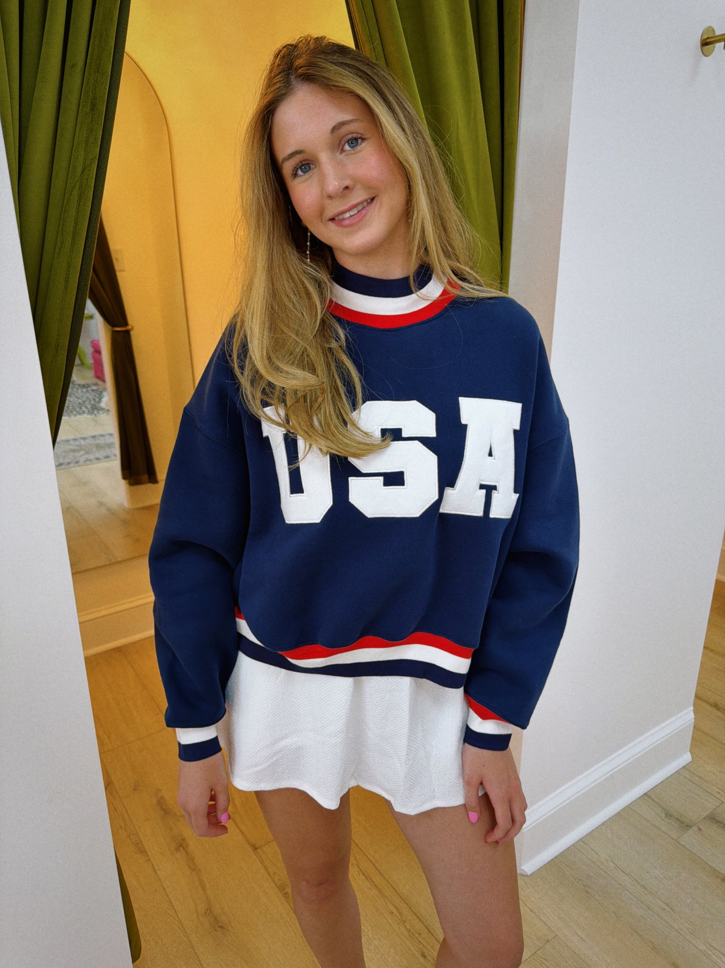 USA Sweatshirt - Navy