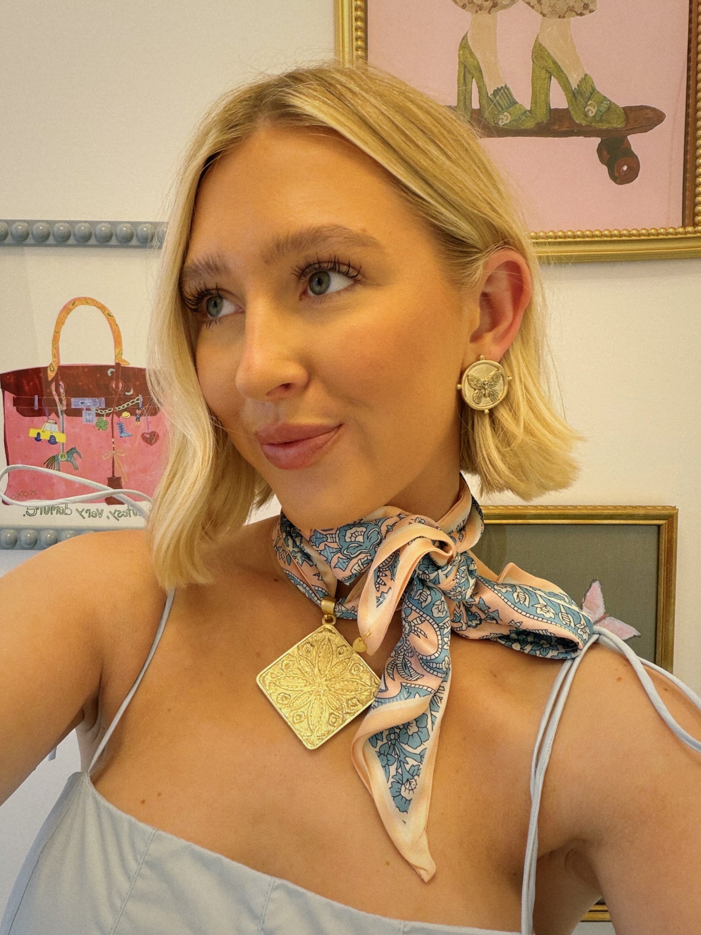 Wrapped in Charm Scarf Necklace